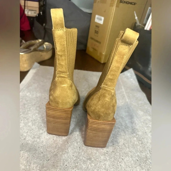 Teca Stretch Knit Bootie In Chestnut size 6 - Picture 4 of 8